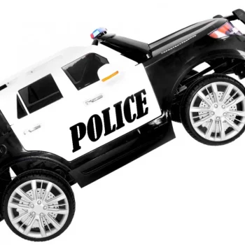 Policijski Suv Automobil Na Baterije Za Djecu + Sirene + Svjetla + Megafon + Daljinski, Crna 5