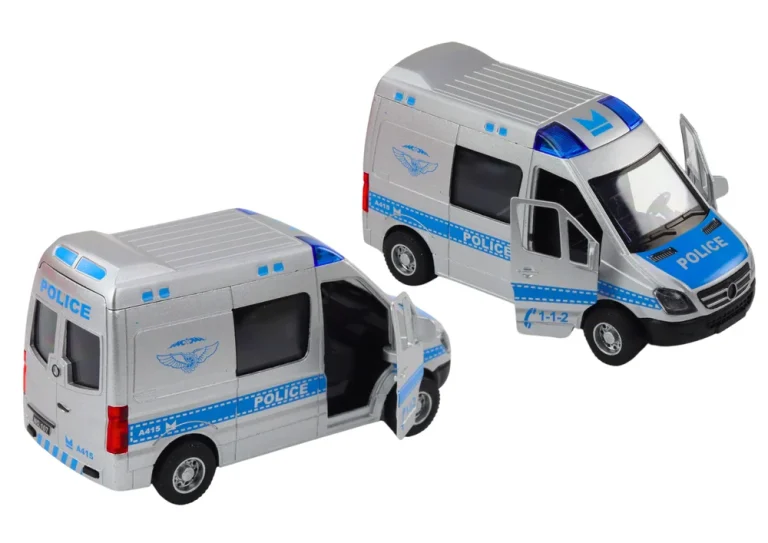 Policijski Auto 1:32 Otvaranje Vrata Svjetla Zvukovi Vožnja 2