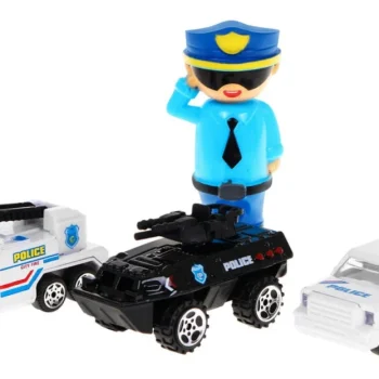 Policijski Automobil 2 U 1 Za Djecu 3+ Spremište I 3 Autića 8