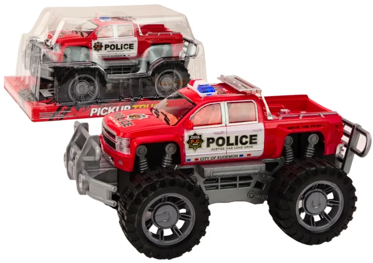 Policijski Automobil Pick Up Crveni Terenski Policijski Automobil 1