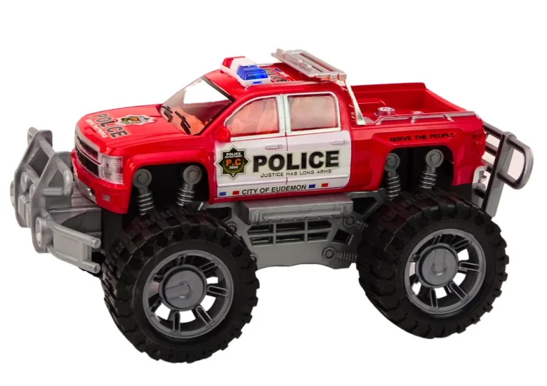 Policijski Automobil Pick Up Crveni Terenski Policijski Automobil 2