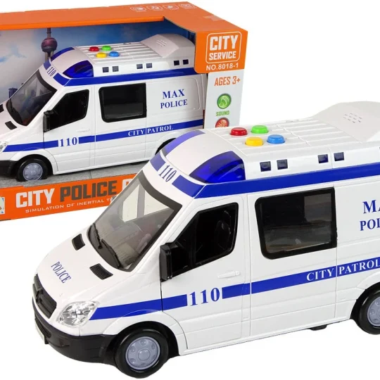 Policijski Automobil Vožnja Policijskim Automobilom Zvukovi Trenja Svjetlo 1