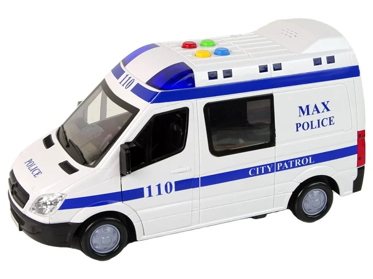 Policijski Automobil Vožnja Policijskim Automobilom Zvukovi Trenja Svjetlo 2