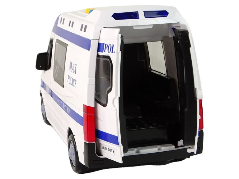Policijski Automobil Vožnja Policijskim Automobilom Zvukovi Trenja Svjetlo 3