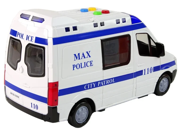 Policijski Automobil Vožnja Policijskim Automobilom Zvukovi Trenja Svjetlo 4