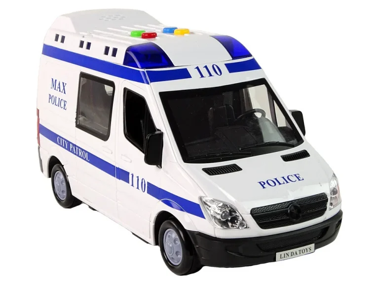 Policijski Automobil Vožnja Policijskim Automobilom Zvukovi Trenja Svjetlo 5