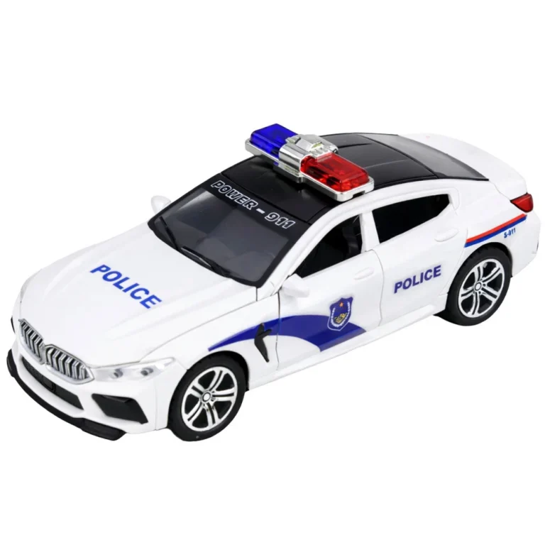 Policijski Automobil S Motoriziranim Vratima, Bijeli 2