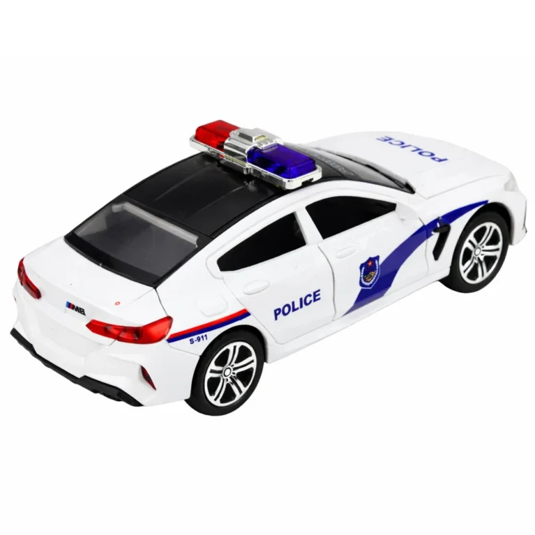 Policijski Automobil S Motoriziranim Vratima, Bijeli 5