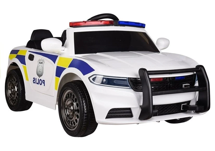 Policijski Električni Automobil Bijeli 1