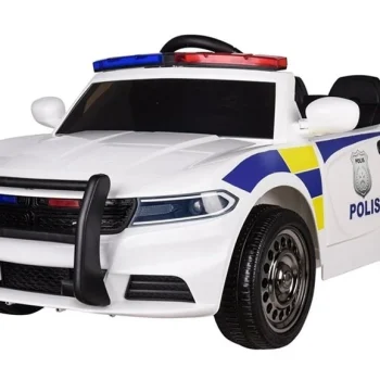 Policijski Električni Automobil Bijeli 2