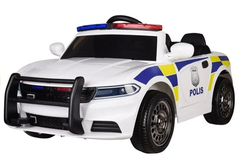 Policijski Električni Automobil Bijeli 2