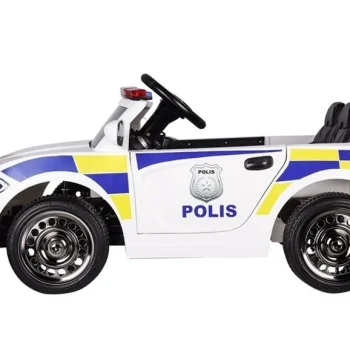 Policijski Električni Automobil Bijeli 4