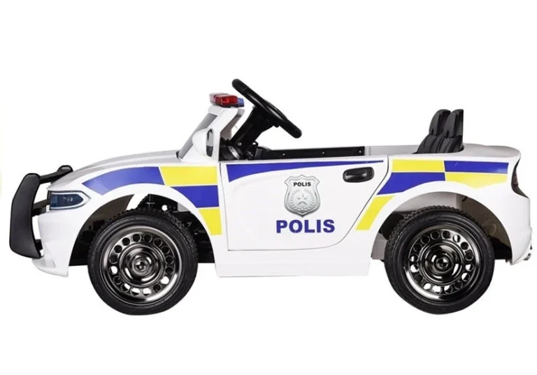 Policijski Električni Automobil Bijeli 4