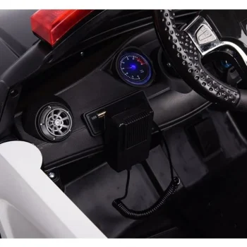 Policijski Električni Automobil Bijeli 7