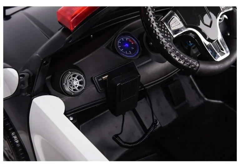 Policijski Električni Automobil Bijeli 7