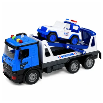 Policijski Kamion Za Vuču S Patrolnim Automobilom Plavi 2