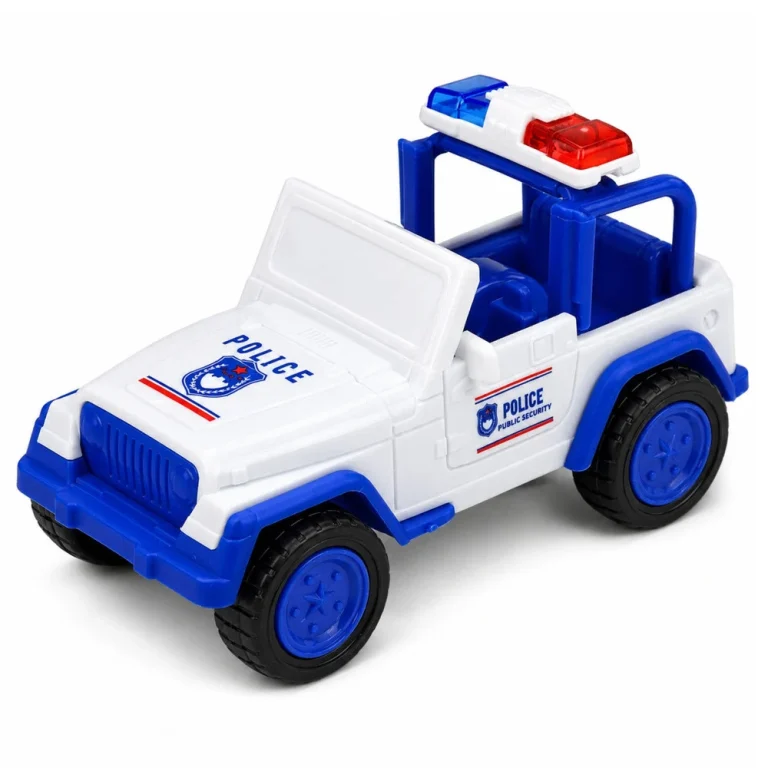 Policijski Kamion Za Vuču S Patrolnim Automobilom Plavi 4