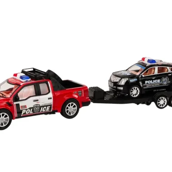 Policijski Kamionet S Vučnim Vozilom, Poluprikolicom, Terenskim Automobilom, Policijskim Setom 2