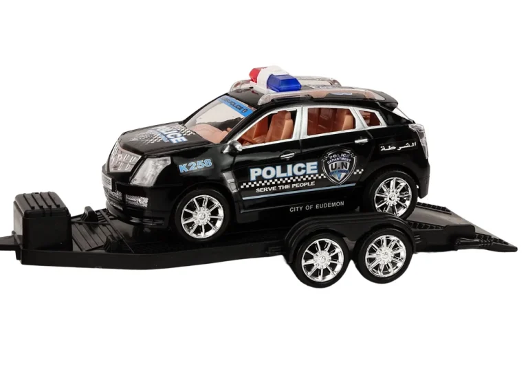 Policijski Kamionet S Vučnim Vozilom, Poluprikolicom, Terenskim Automobilom, Policijskim Setom 4