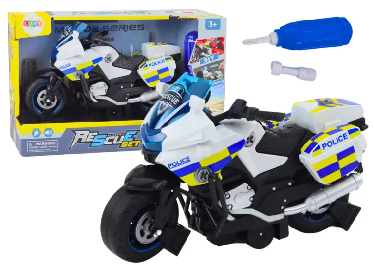 Policijski Motocikl Diy Sa Svjetlima I Zvukovima 1