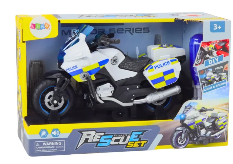 Policijski Motocikl Diy Sa Svjetlima I Zvukovima 5
