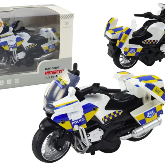 Policijski Motocikl S Pogonom Na Trenje, Svjetlima Na Baterije I Zvukom 1