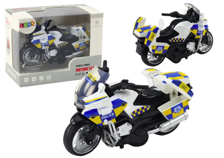 Policijski Motocikl S Pogonom Na Trenje, Svjetlima Na Baterije I Zvukom 1