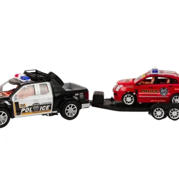 Policijski Set Kamionet, Terenski Auto I Vučna Prikolica, 60 × 12 × 11 Cm 2