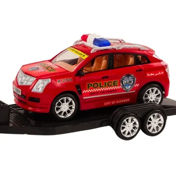 Policijski Set Kamionet, Terenski Auto I Vučna Prikolica, 60 × 12 × 11 Cm 4