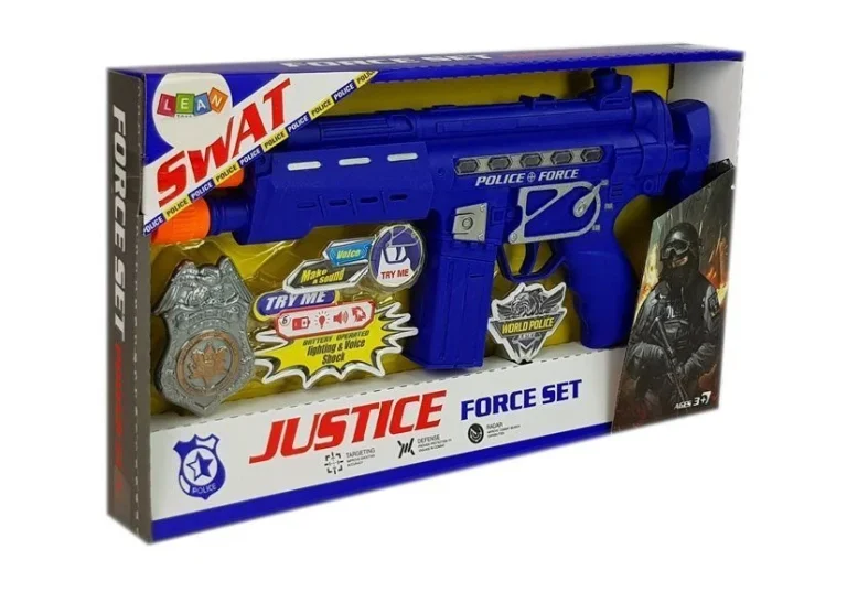 Policijski Set Pištolj I Značka, Tamnoplavi 37 Cm 5