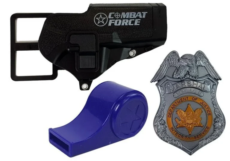 Policijski Set Revolver 20 Cm, Futrola, Značka I Zviždaljka 4