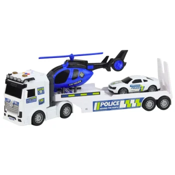 Policijski Set, Vučni Kamion, Auto I Helikopter, Svjetla I Zvuk 2