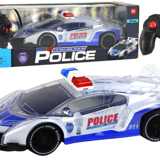 Policijski Sportski Automobil S Daljinskim Upravljanjem Na Daljinsko Upravljanje U Mjerilu 1:16 Sa Svjetlima 1