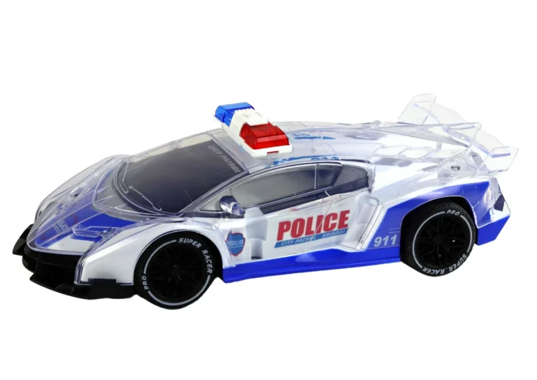 Policijski Sportski Automobil S Daljinskim Upravljanjem Na Daljinsko Upravljanje U Mjerilu 1:16 Sa Svjetlima 2