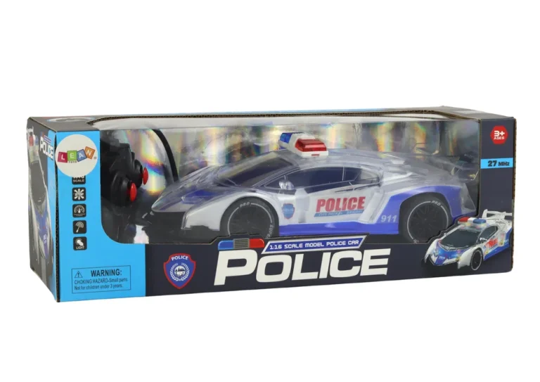 Policijski Sportski Automobil S Daljinskim Upravljanjem Na Daljinsko Upravljanje U Mjerilu 1:16 Sa Svjetlima 6