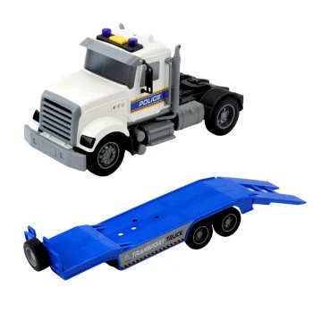 Policijski Transportni Kamion S Helikopterom, Svjetla I Zvukovi, 46 × 14 × 9 Cm 3