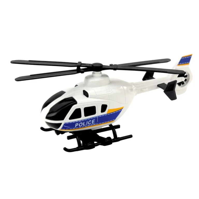 Policijski Transportni Kamion S Helikopterom, Svjetla I Zvukovi, 46 × 14 × 9 Cm 4