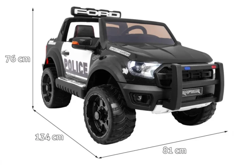 Policijsko Vozilo Ford Ranger Raptor, Crna 2