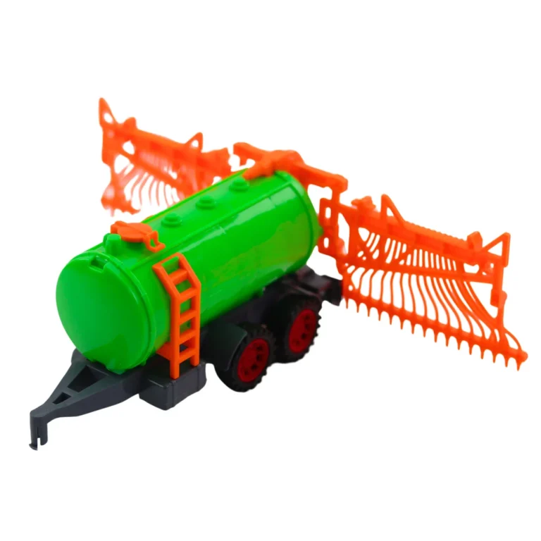 Poljoprivredni Set Traktor S Cisternom I Grabljama, 52 × 11 × 9 Cm 4