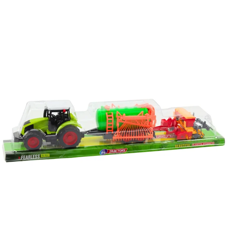 Poljoprivredni Set Traktor S Cisternom I Grabljama, 52 × 11 × 9 Cm 5