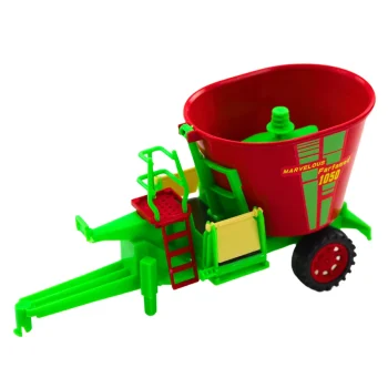 Poljoprivredni Set Traktor S Kiper Prikolicom I Vagonom Za Hranu, 53,5 × 11 × 9 Cm 5