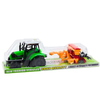 Poljoprivredni Set Traktor Sa Sijačicom, Zeleni, 49 × 15 × 12 Cm 4