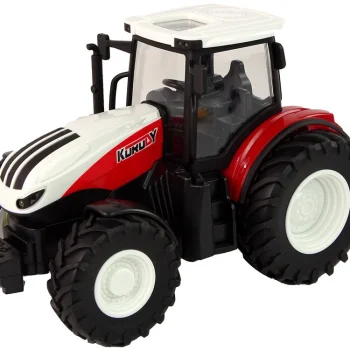 Poljoprivredni Traktor 1:24 Daljinski Upravljani R/c Pilot Farma Bijela Crvena 2