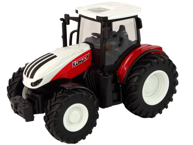 Poljoprivredni Traktor 1:24 Daljinski Upravljani R/c Pilot Farma Bijela Crvena 2