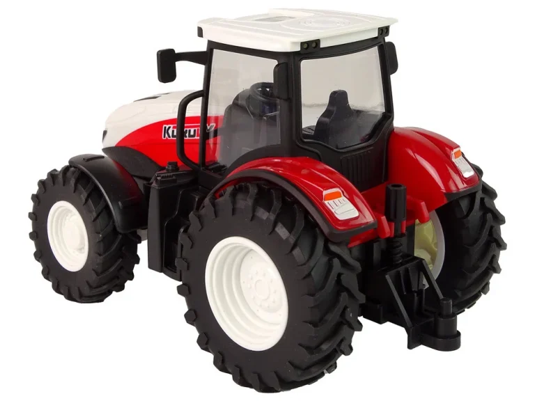 Poljoprivredni Traktor 1:24 Daljinski Upravljani R/c Pilot Farma Bijela Crvena 3