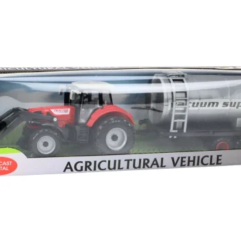 Poljoprivredni Traktor Bager S Pogonom Cisterne Crveni 4