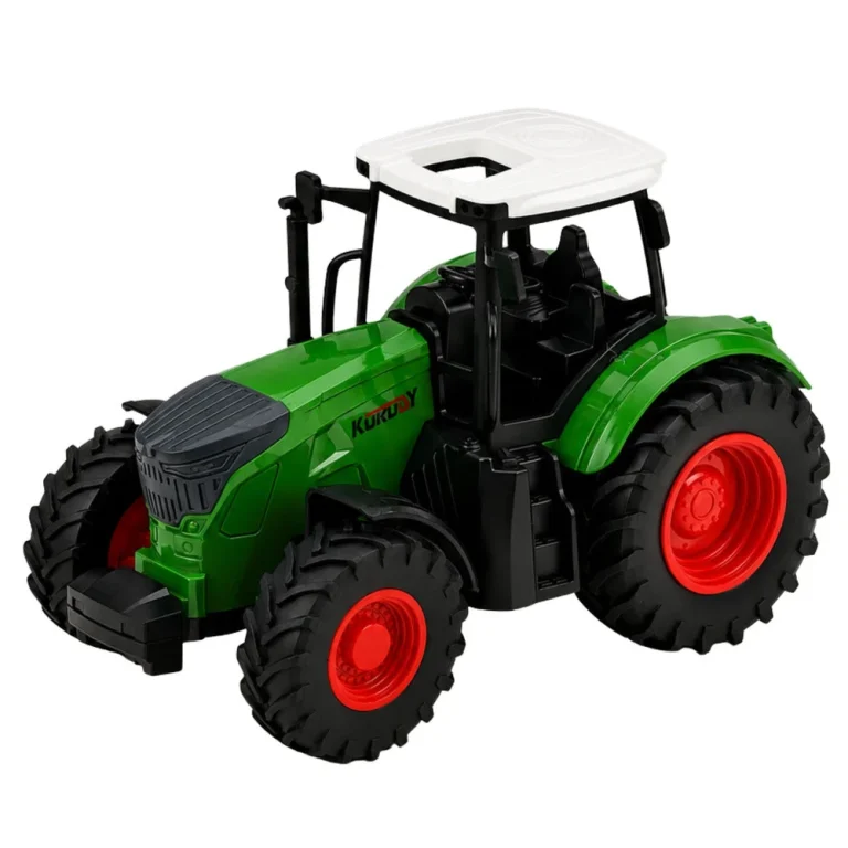 Poljoprivredni Traktor, Bijelo Zeleni, Gumeni Kotači, 1:24 2