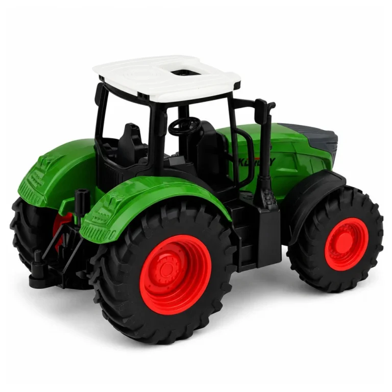 Poljoprivredni Traktor, Bijelo Zeleni, Gumeni Kotači, 1:24 3