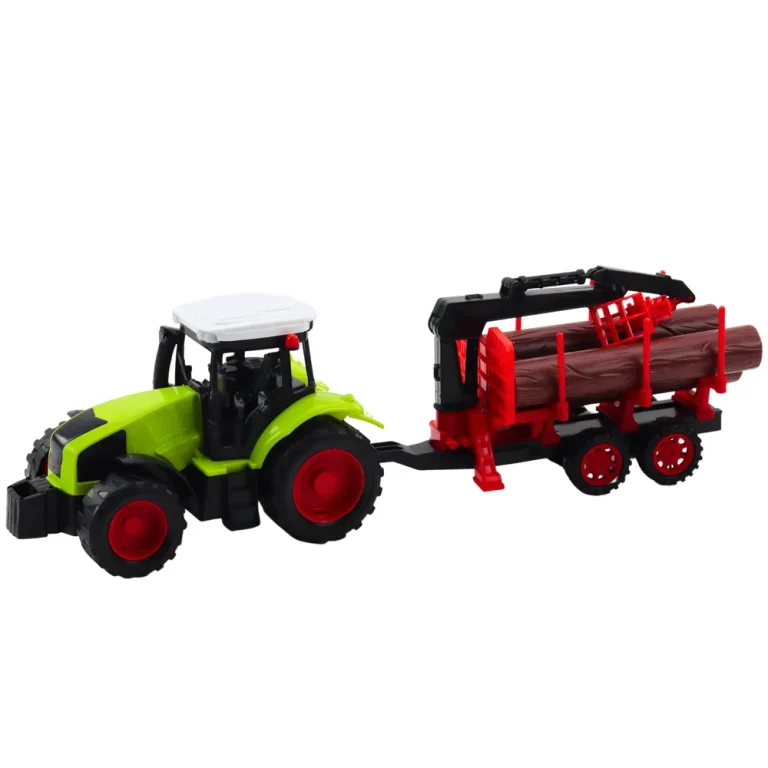 Poljoprivredni Traktor S Hds Prikolicom Za Prijevoz Drvne Građe 2