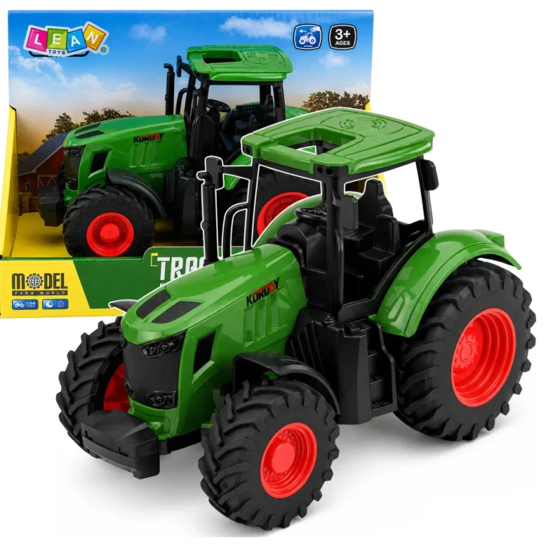 Poljoprivredni Traktor S Gumenim Kotačima, Zeleni 1:24 1